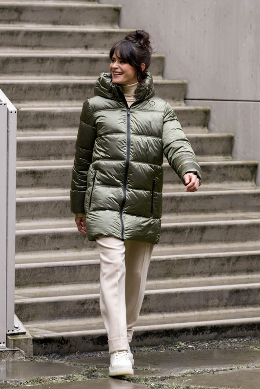 Yest winter jas groen model Zuleika antra