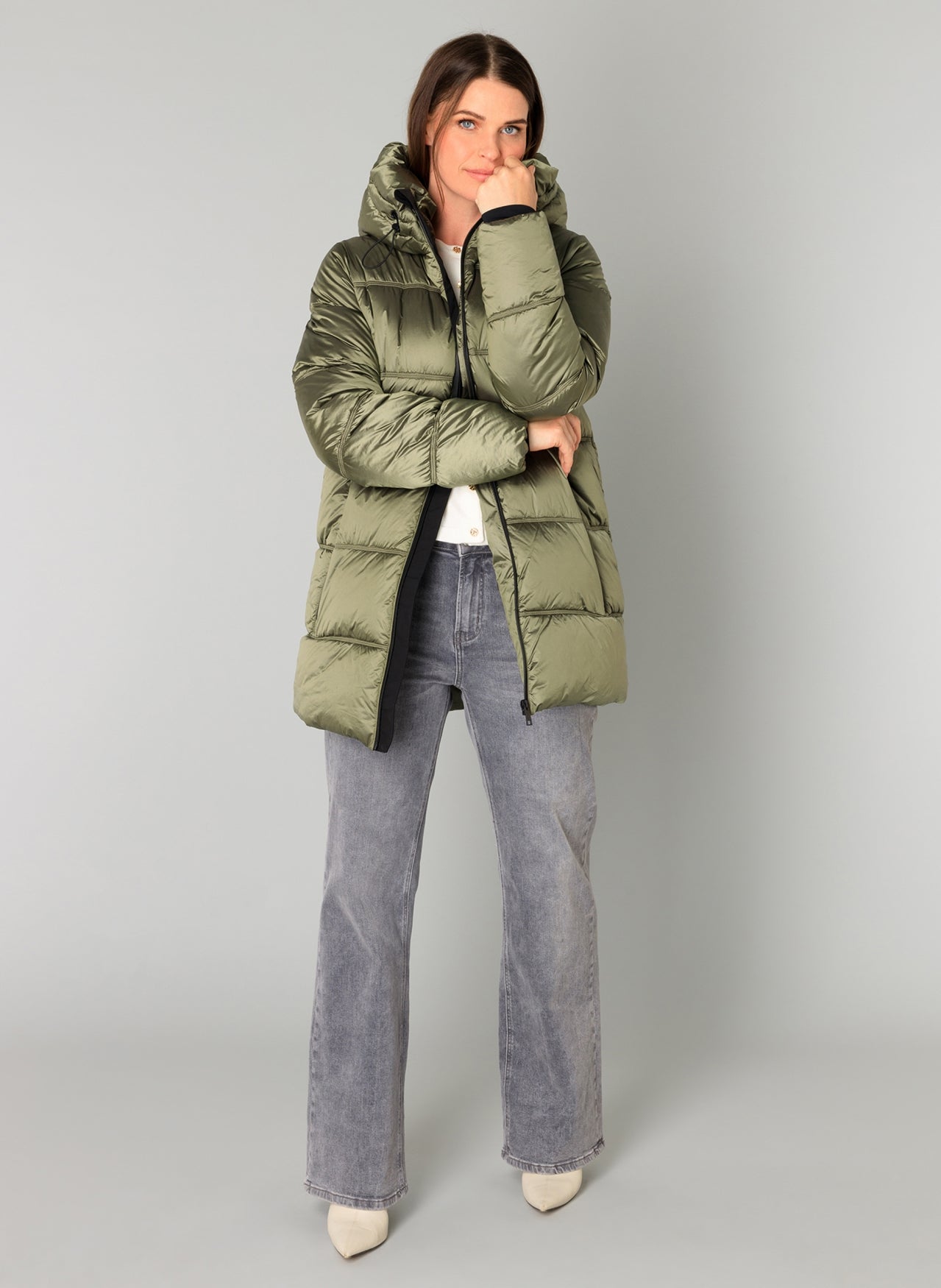 Yest winter jas groen model Zuleika antra