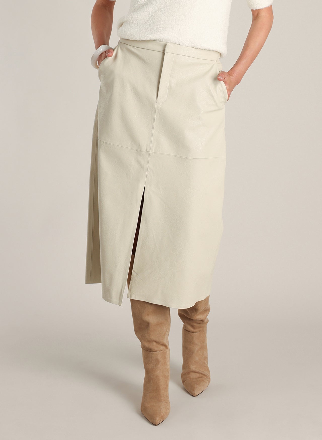 Yest rok winter wit met split model Danica Winter white