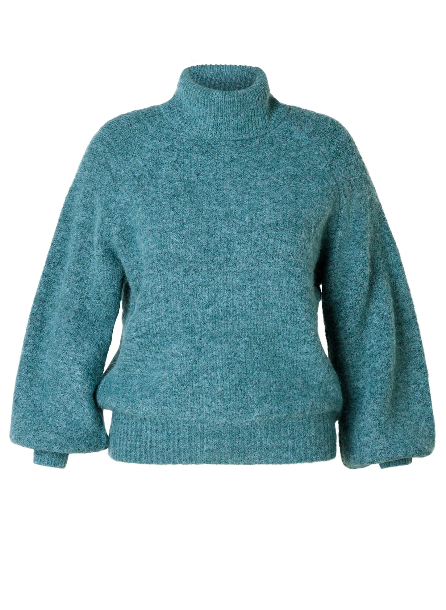 Yest trui groen/blauw model Ewa Essential dark mint melange