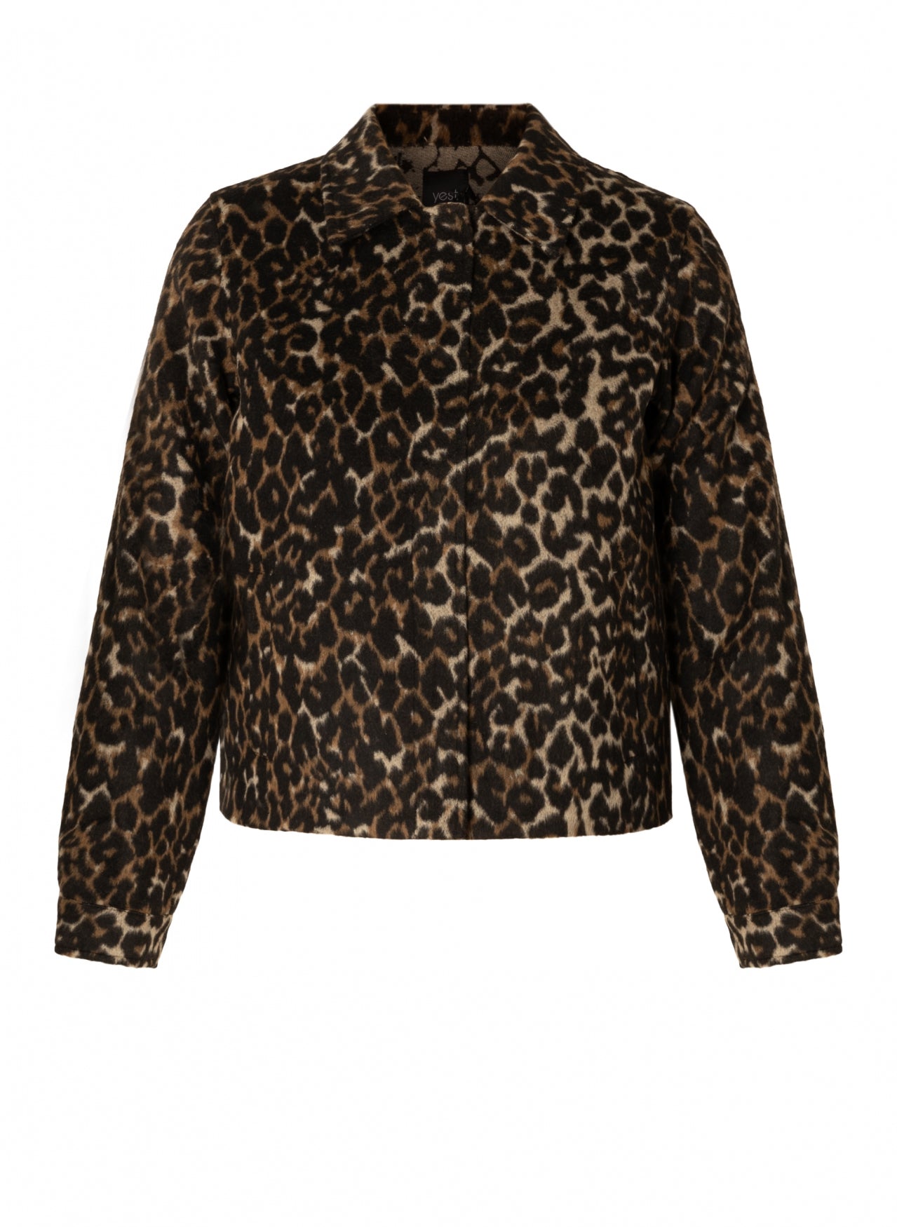 Yest jasje blouse panterprint bruin model Coraline multi leopard