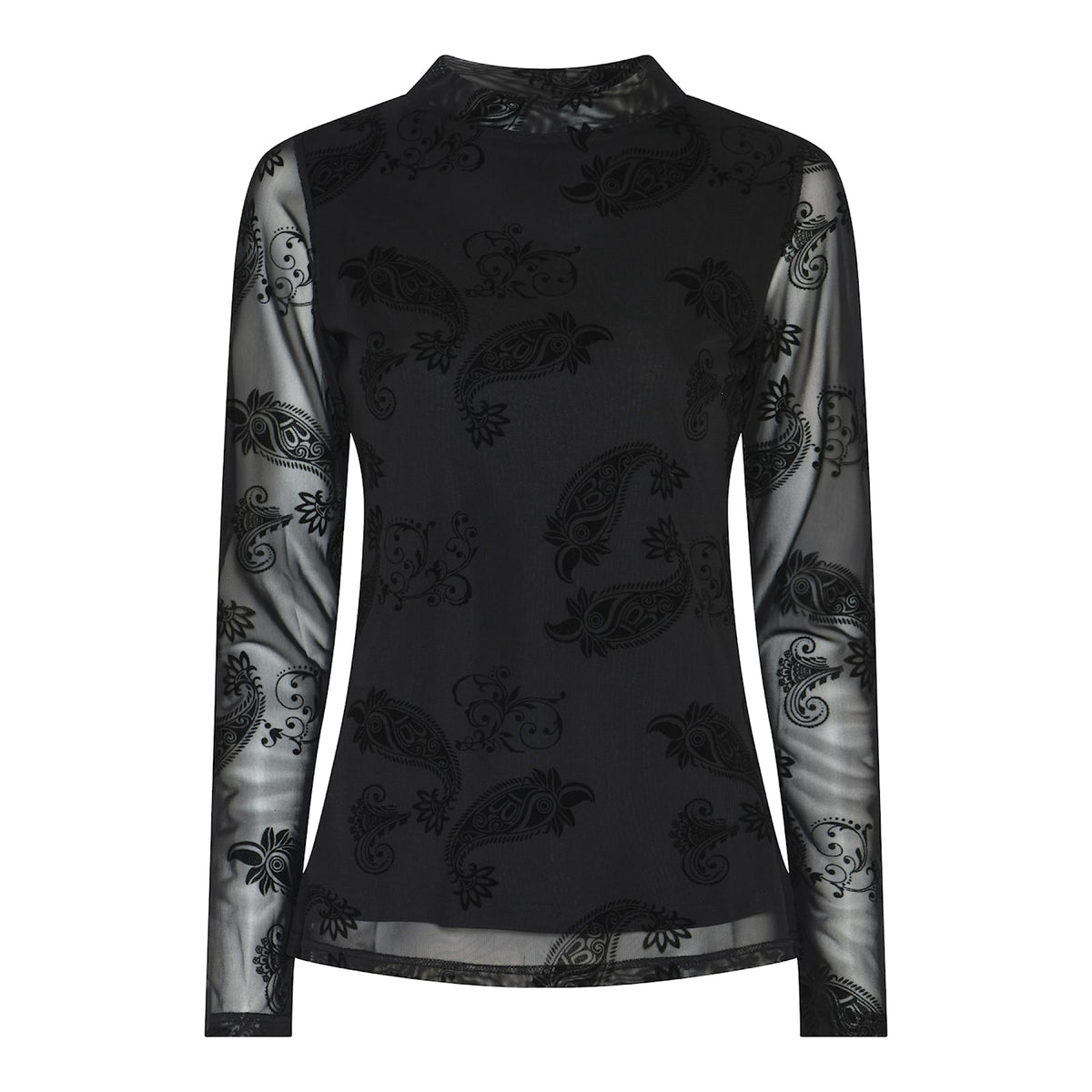 Soulmate longsleeve mesh zwart model Piper black 11133