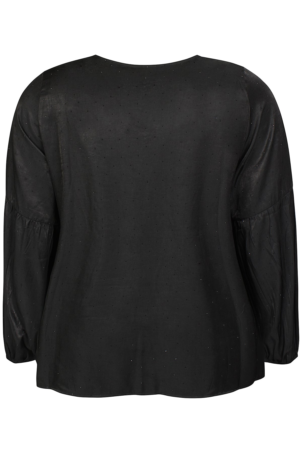 Zhenzi blouse zwart met strass model Tica 201235