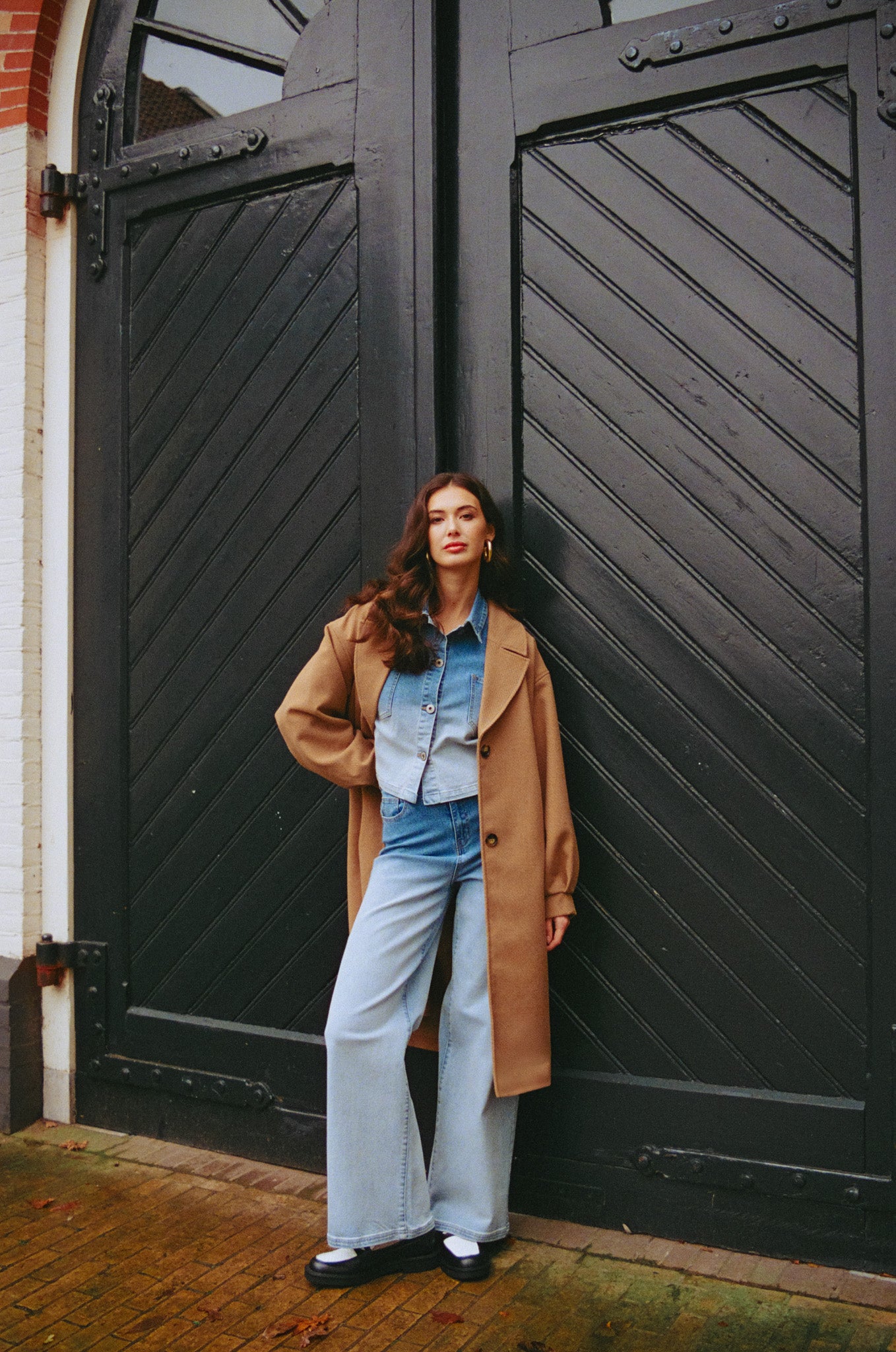 Fluresk jeans jasje blouse cropped fit marenna jacket dip dye