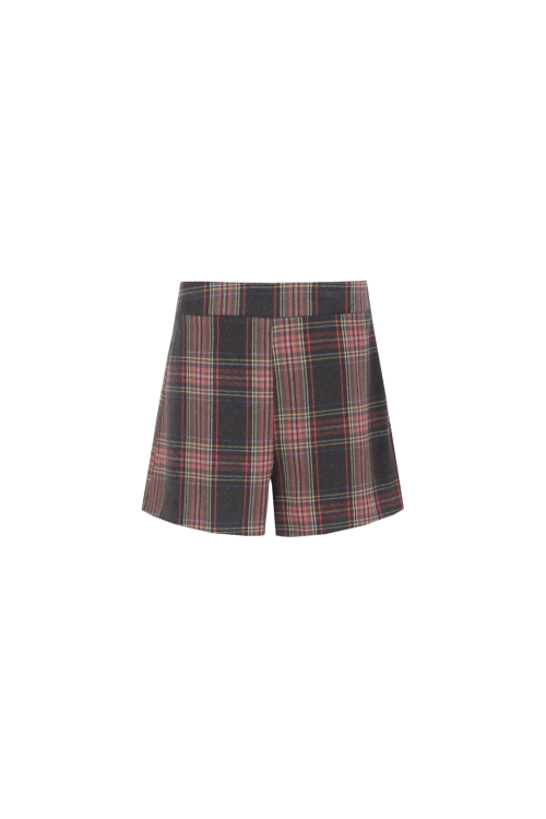 Fluresk korte broek bruine ruit model Manou shorts smoke
