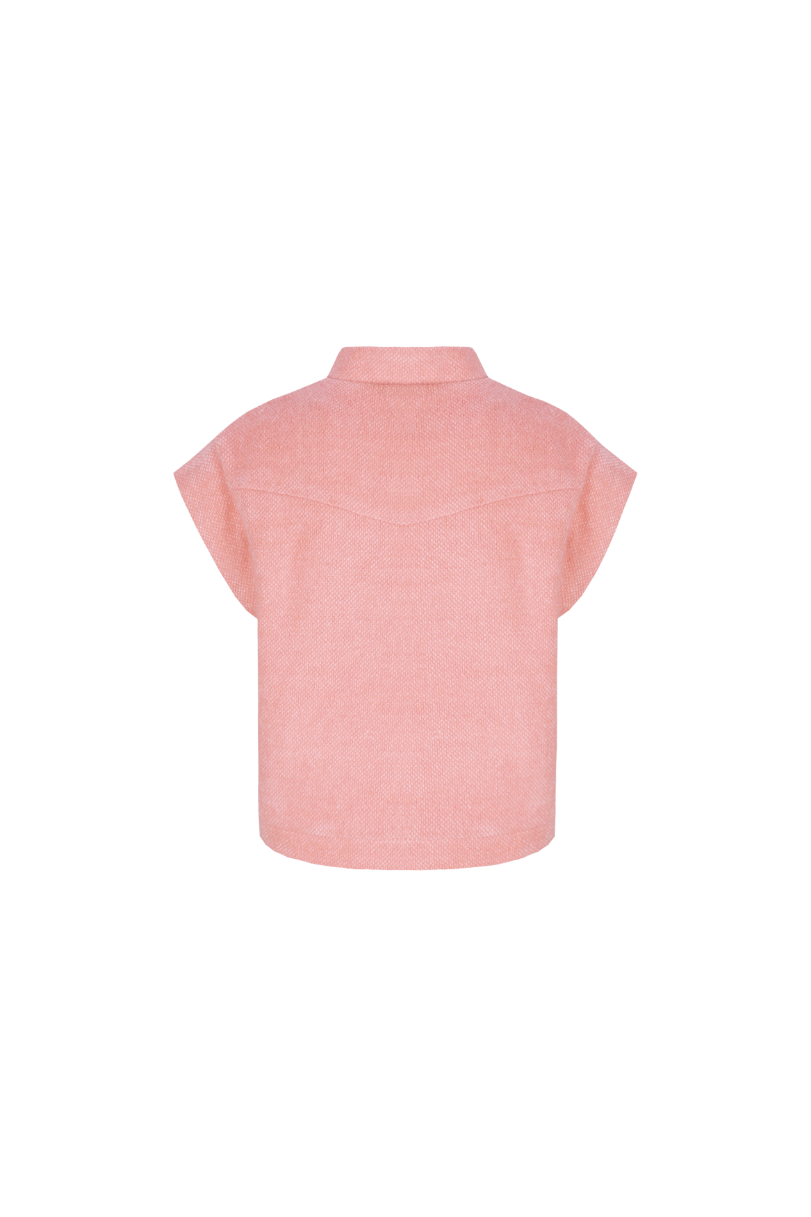 Fluresk gilet oranje peach model Es 26VZF22 pastel