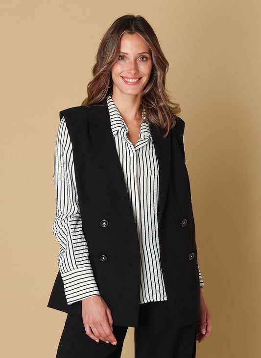 Ivy Beau gilet zwart Sien black