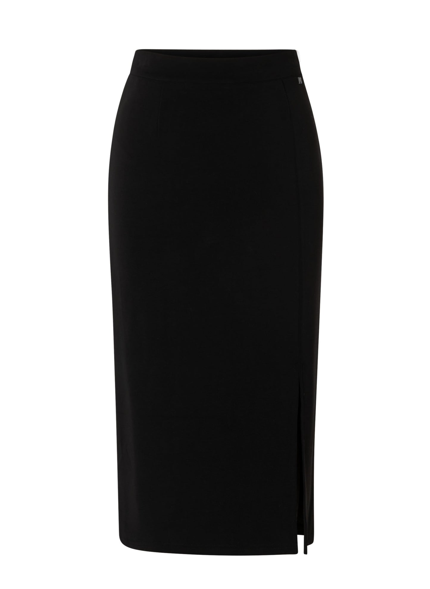 Ivy Beau rok zwart zacht sweater stof model Shanon black