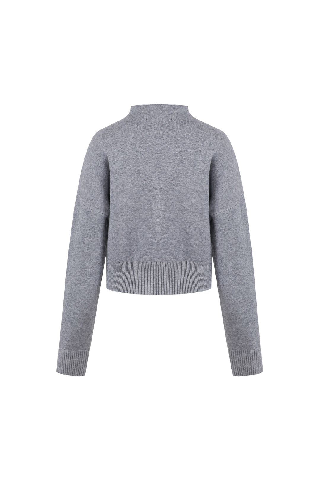 Fluresk trui grijs met roze opdruk model Maridia knit smoke