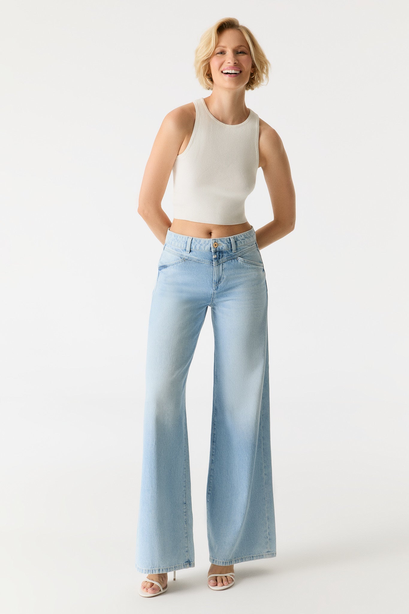 Coj Jeans wide fit Hazel light blue lengte 30