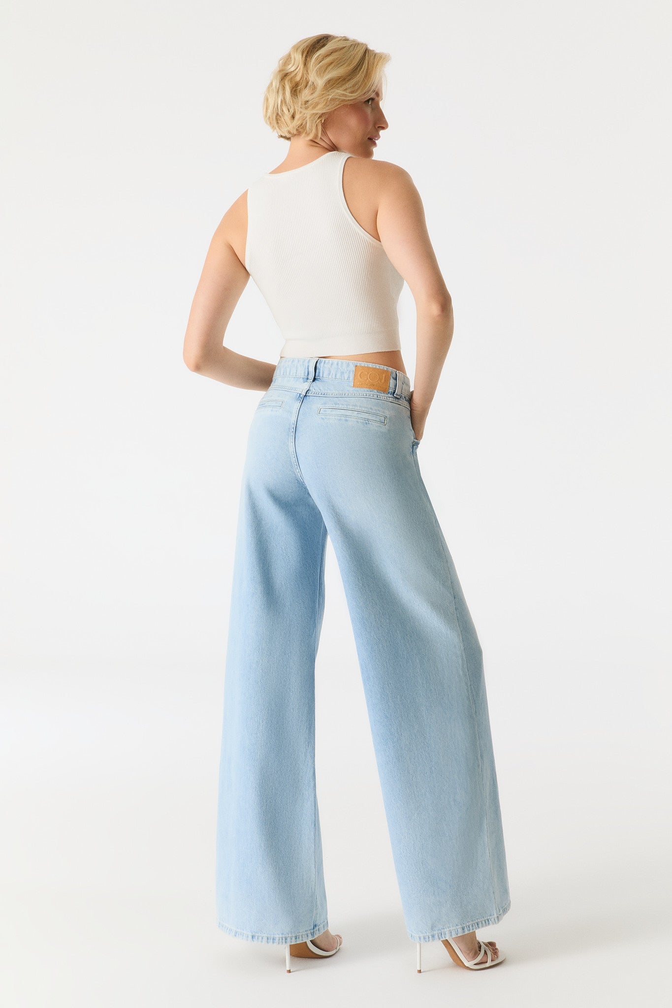 Coj Jeans wide fit Hazel light blue lengte 30