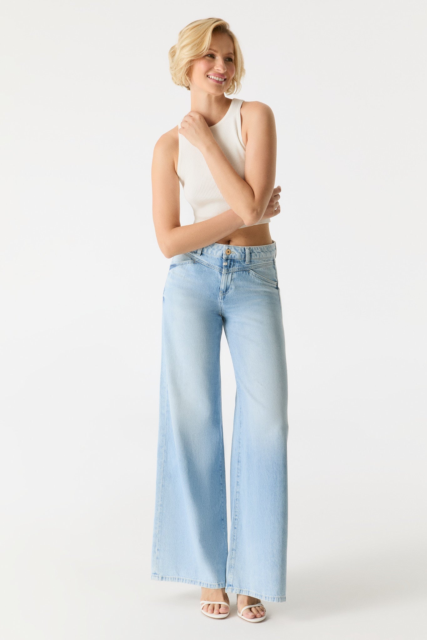 Coj Jeans wide fit Hazel light blue lengte 30