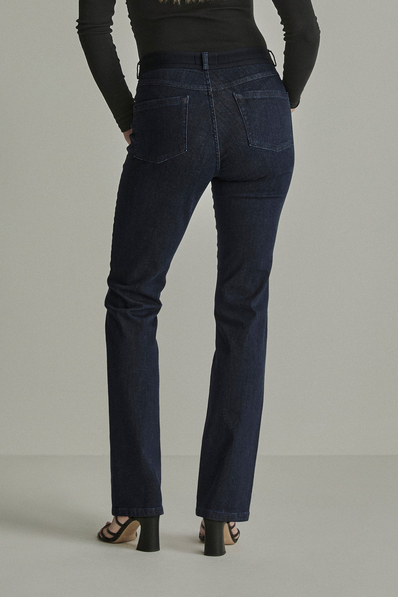 Para Mi jeans donker blauw angie elastic slim recht model pure indigo 266320 D123