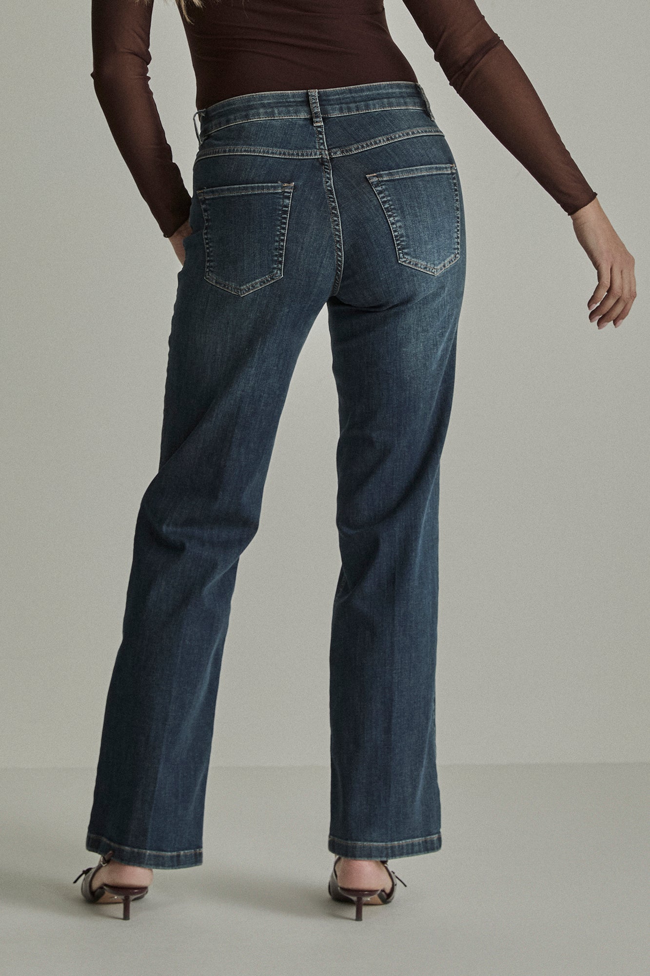 Para Mi jeans blauw wide leg lengte 32 Old Blue Eve