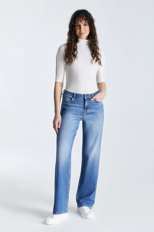 COJ jeans wide Nova medium blue lengte 30