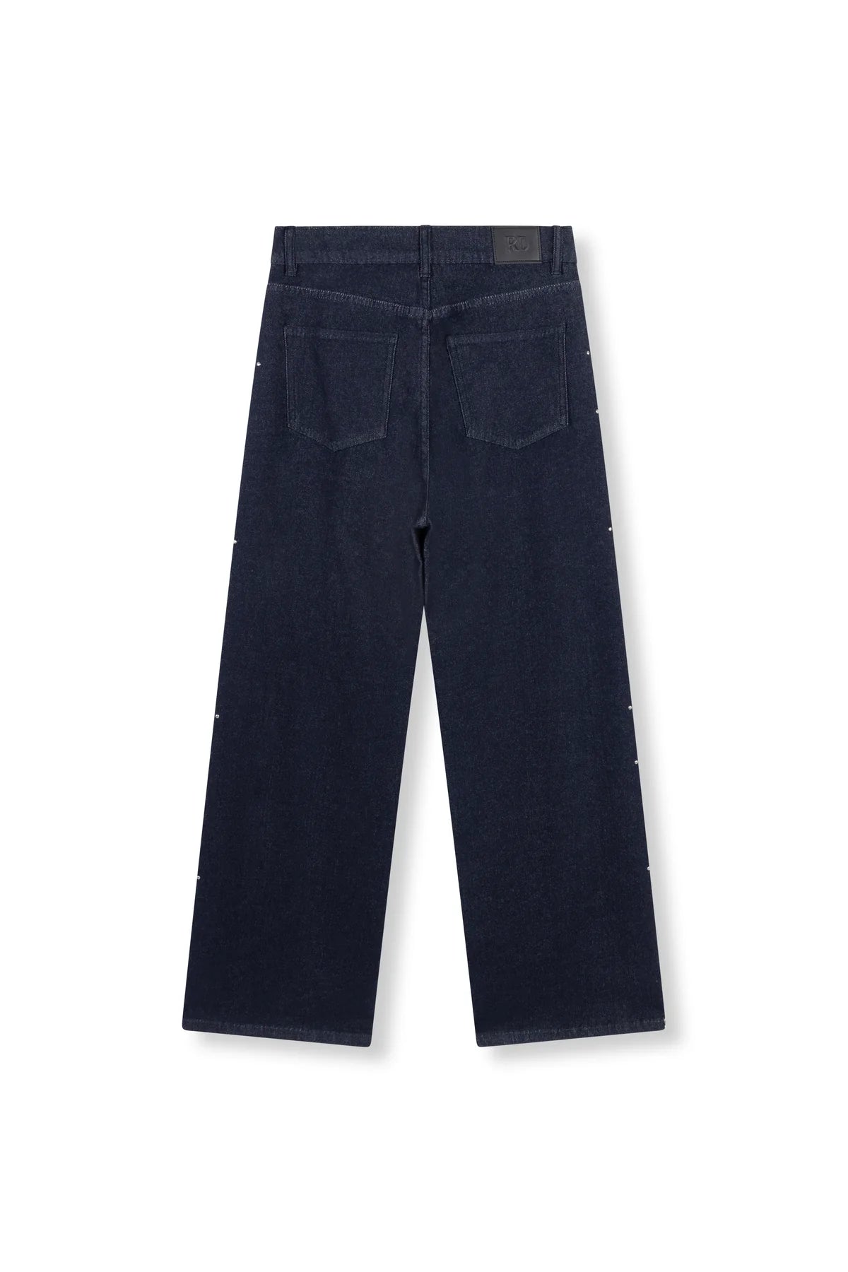 Refined Department jeans met studs zijkant donker blauw SUNNY dark denim