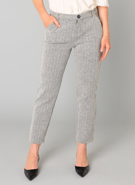 Yest pantalon grijs bertille silver grey melange