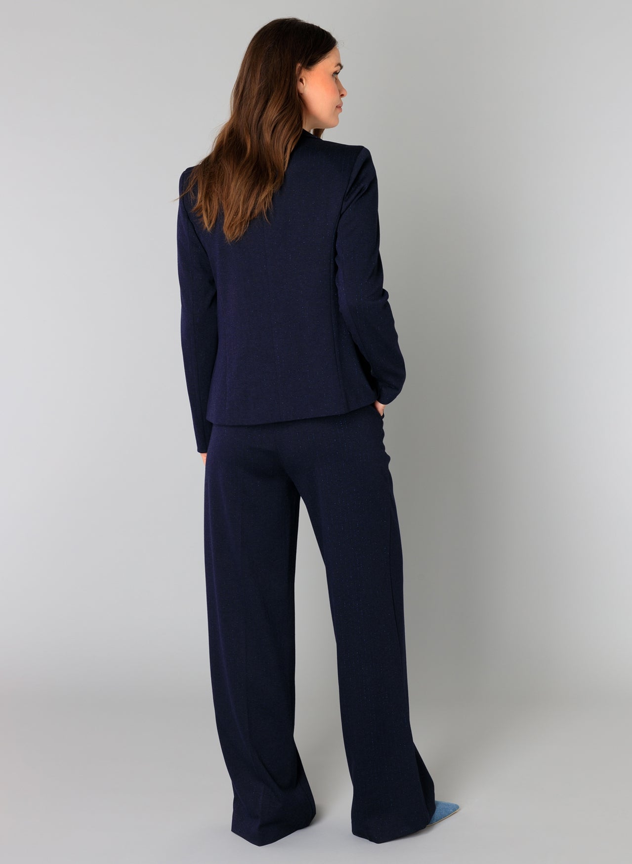 Ydence blazer donker blauw met lurex model Barbara dark navy