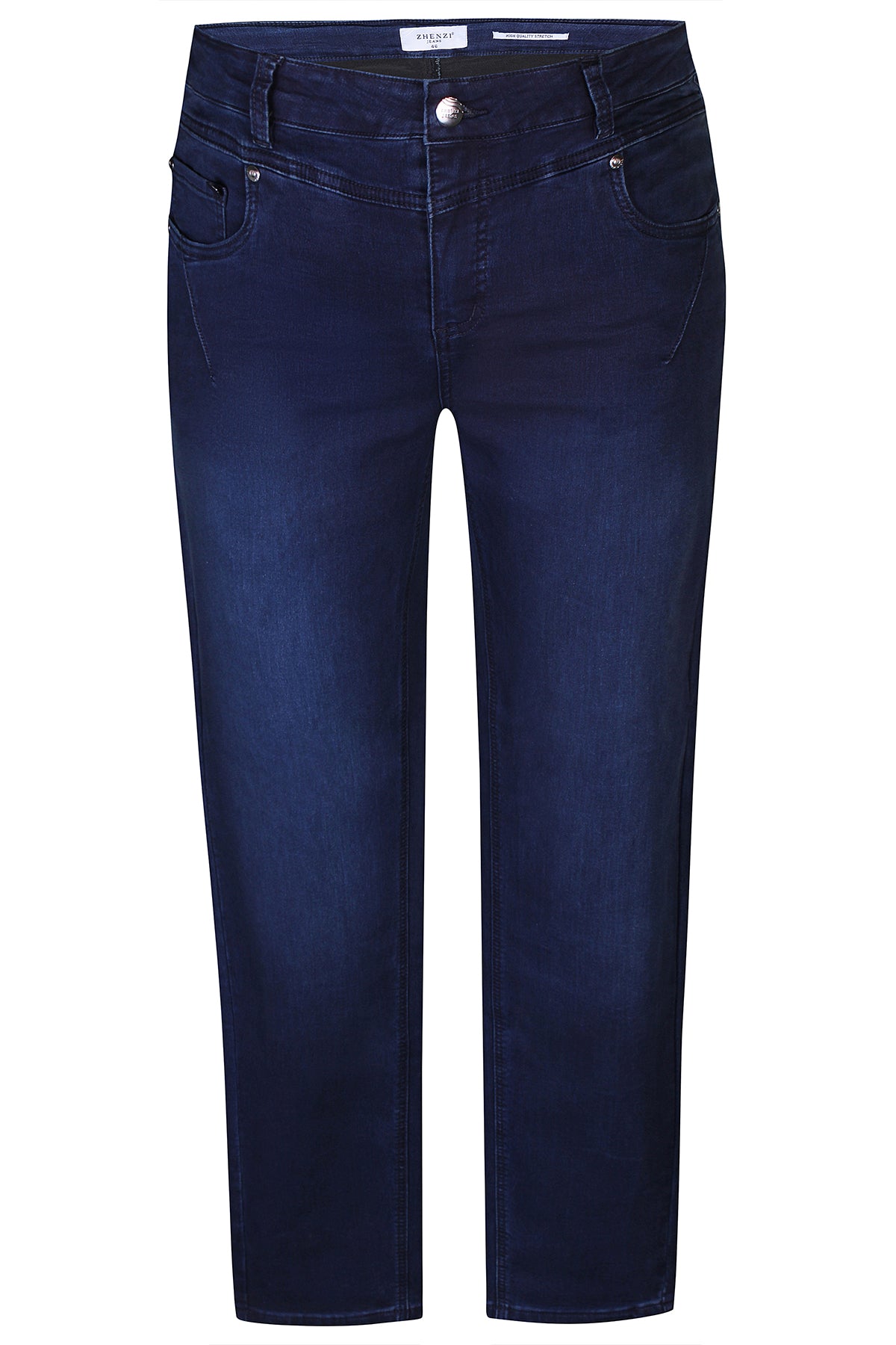 Zhenzi jeans donker blauw model slim leg curve