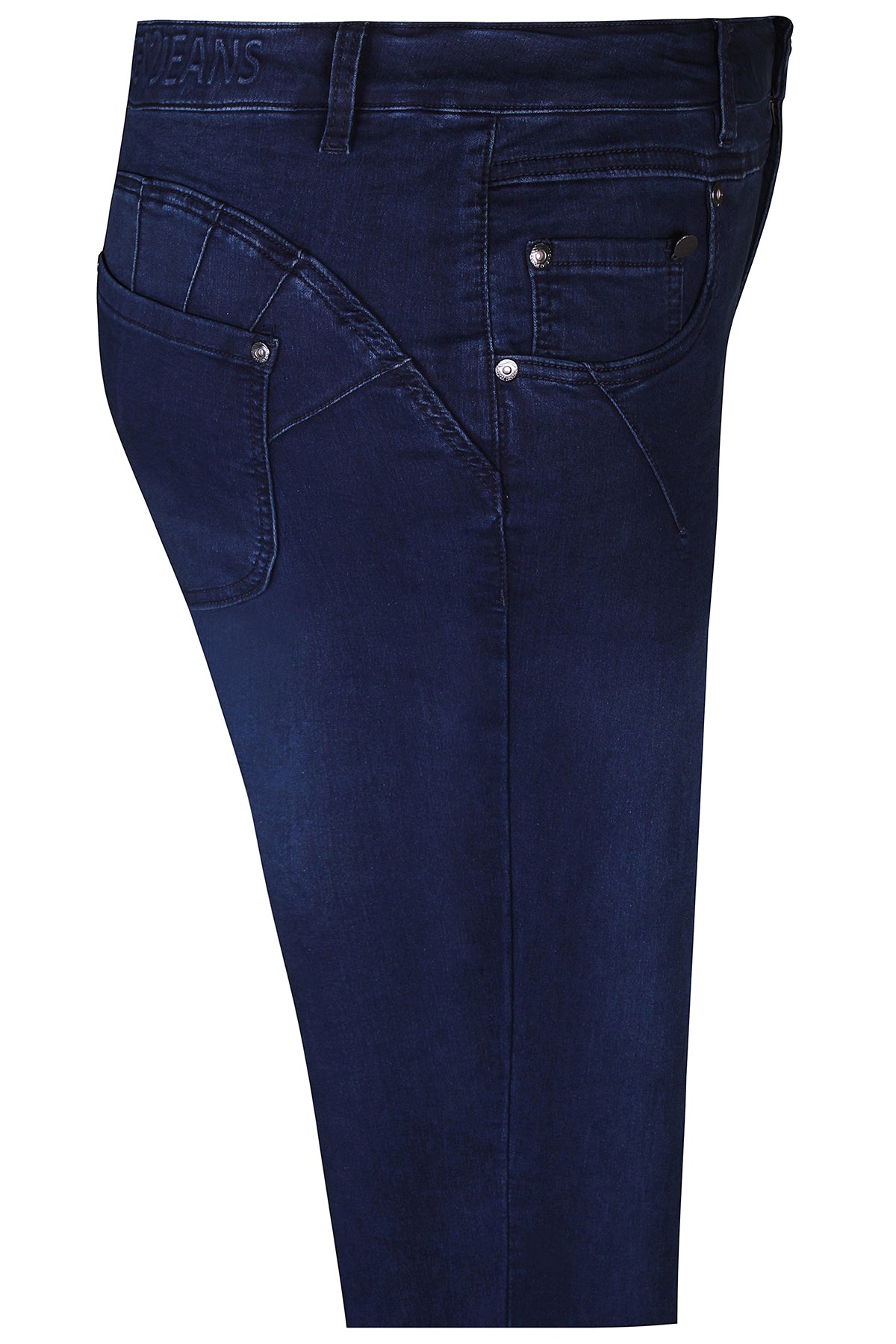 Zhenzi jeans donker blauw model slim leg curve