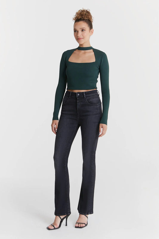 COJ jeans matilda zwart flare model lengte 30 vintage black