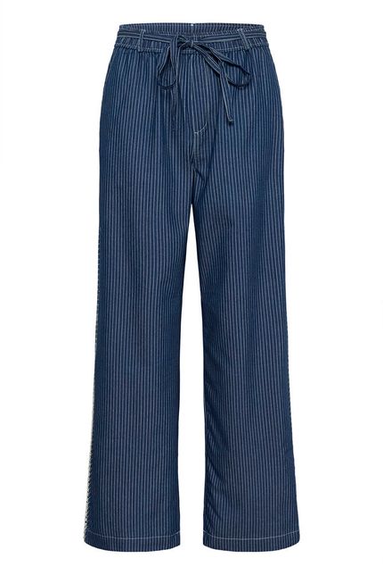Cream broek denim navy pinstripe model CRagatepant rossland