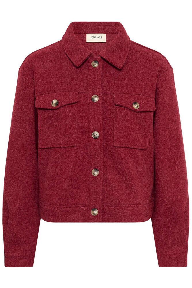 Cream jasje bordeaux rood model CRmarigold cabernet jacket