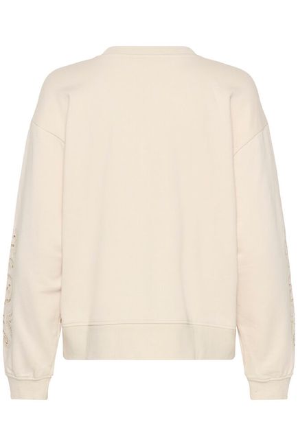 Cream sweater beige model CRjosie sweatshirt ancient scroll