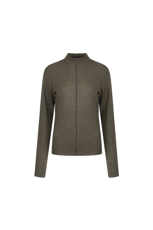 Fluresk top longsleeve groen met lurexdraad model Leona