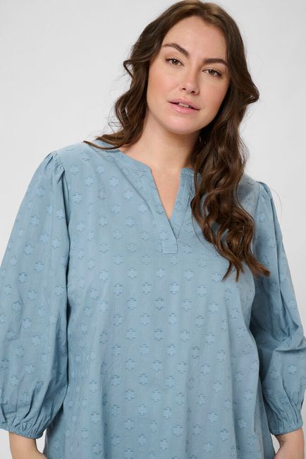 Kaffe Curve blouse licht blauw model KCloulou windward blue