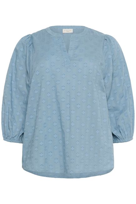 Kaffe Curve blouse licht blauw model KCloulou windward blue