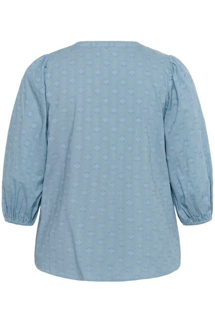 Kaffe Curve blouse licht blauw model KCloulou windward blue