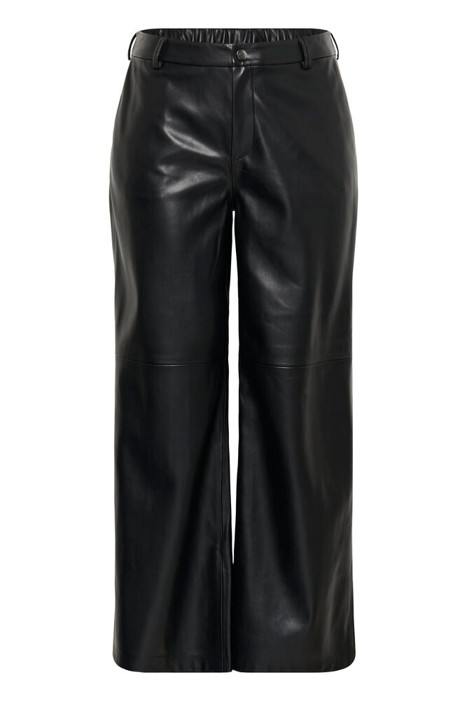 Kaffe Curve leather look broek zwart model KClorinda black
