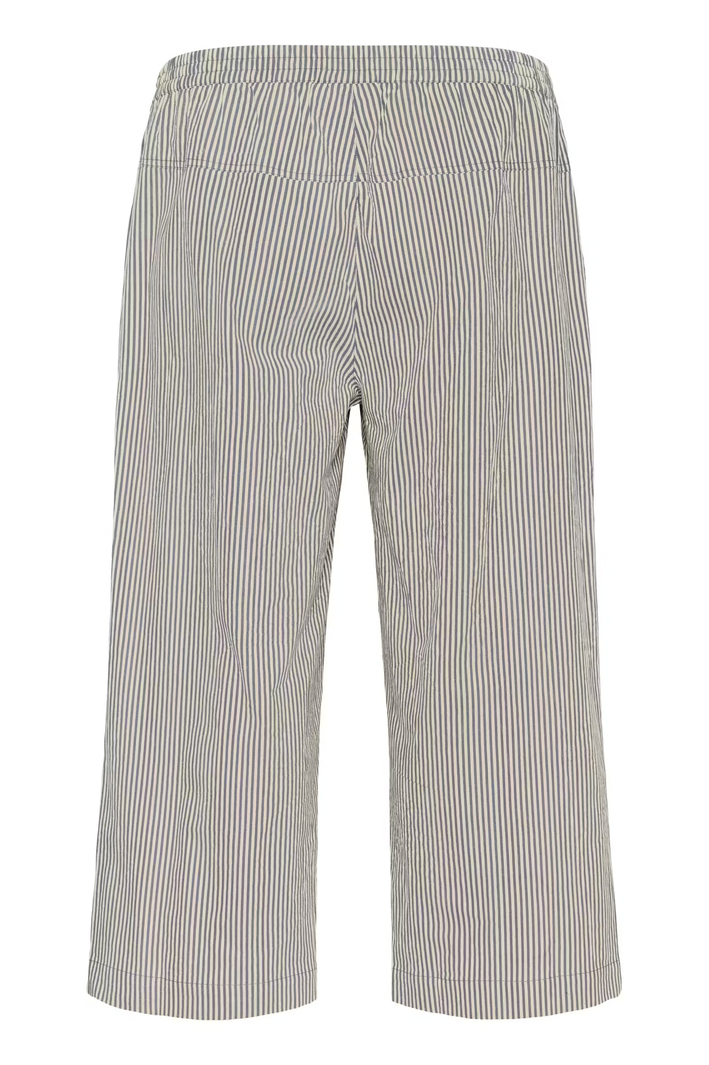 Kaffe Curve broek strepen offwhite donkerblauw gestreept model KCnana culotte pants midnight stripe