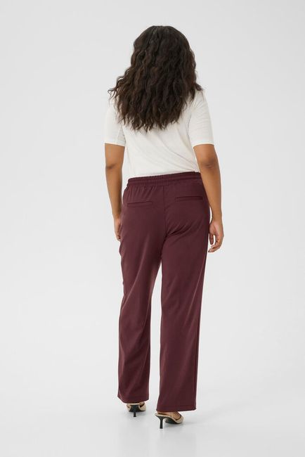 Kaffe Curve broek fudge kleur model KCjenna straight pants pantalon