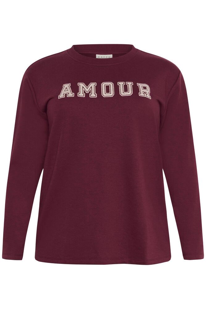 Kaffe Curve sweatshirt bordeaux model KCeliza sweater windsor wine