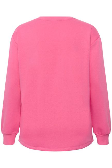 Kaffe Curve sweater roze model KCsus sweatshirt pink power