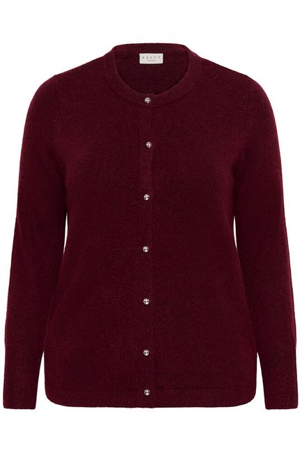 Kaffe Curve vest bordeaux KCniela cardigan windsor wine