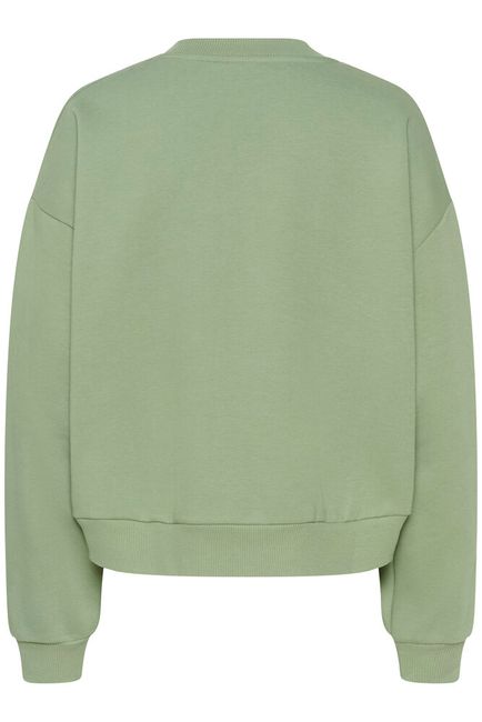 Kaffe sweater groen model KAsussi sweatshirt sea spray