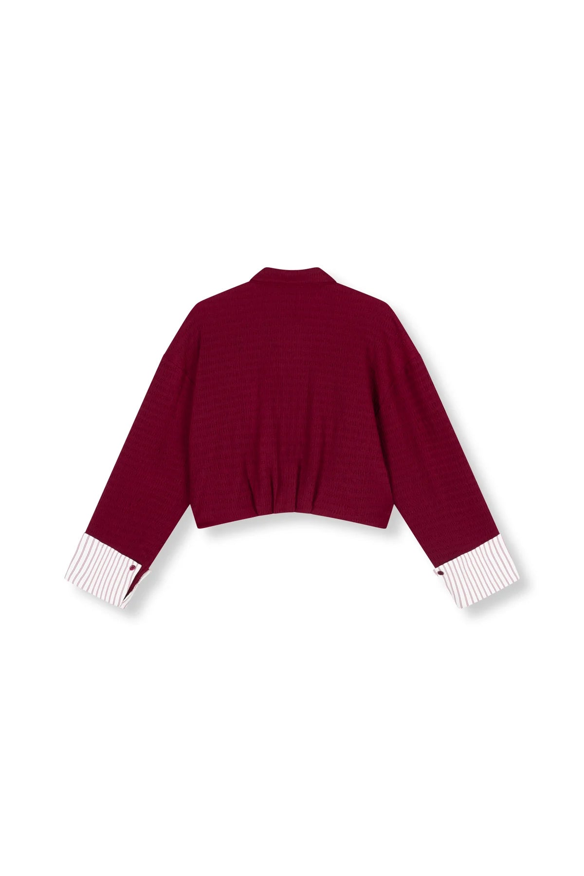 Refined Department blouse rood cropped wide fit model Lyloe red