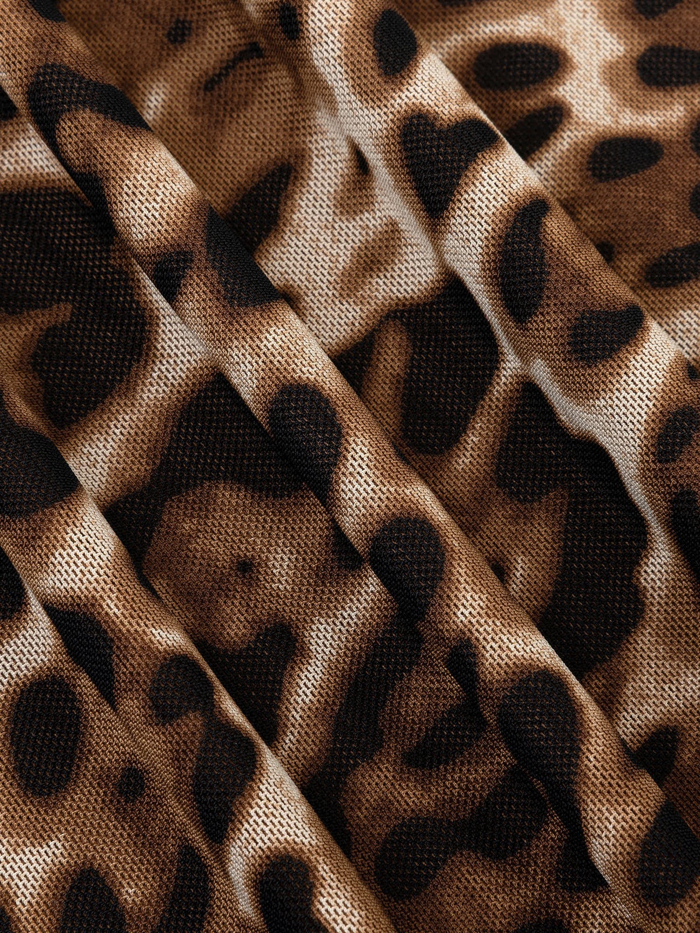 Ydence rok panterprint lang model Skirt Safia Leopard