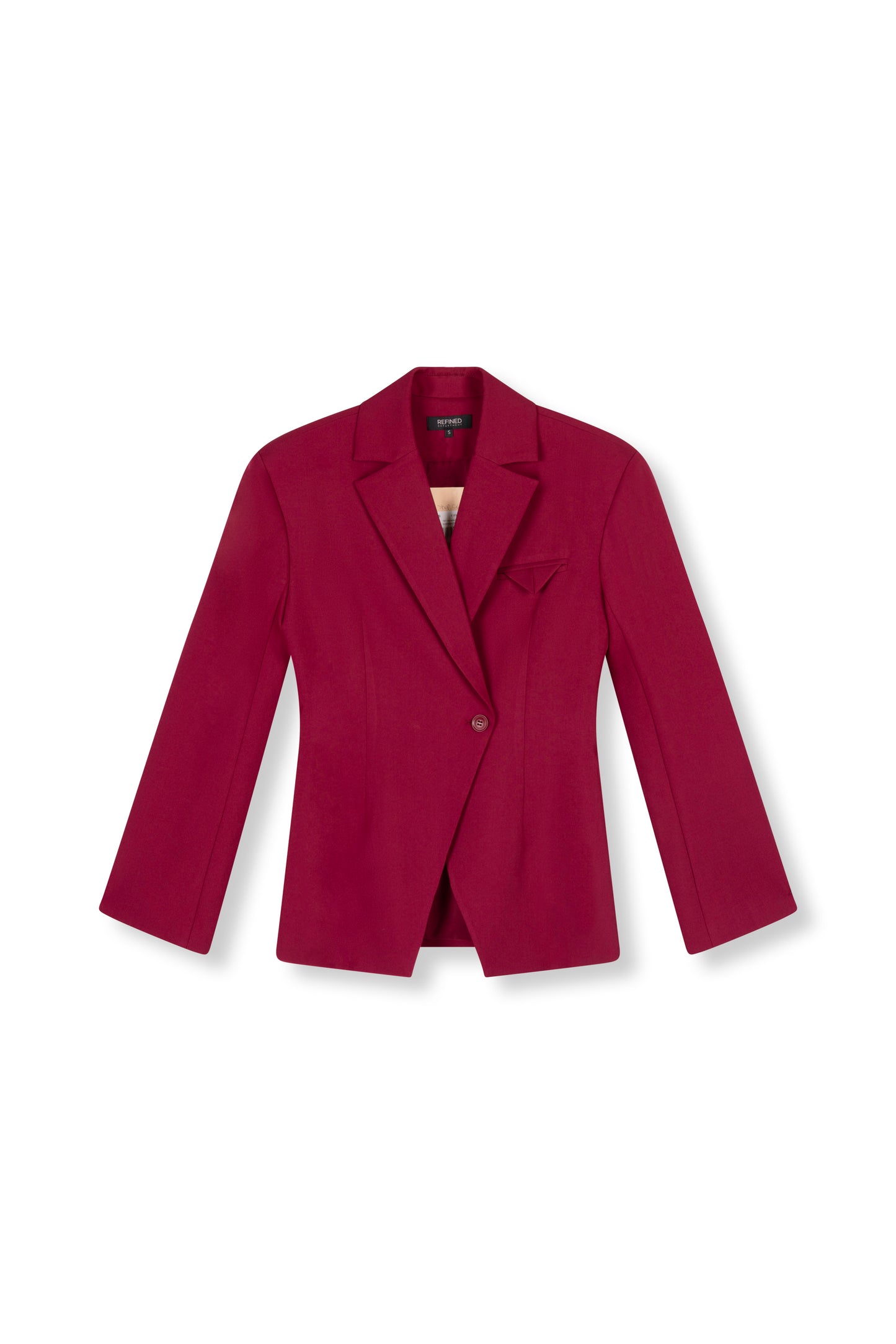 Refined Department rode blazer getailleerd model