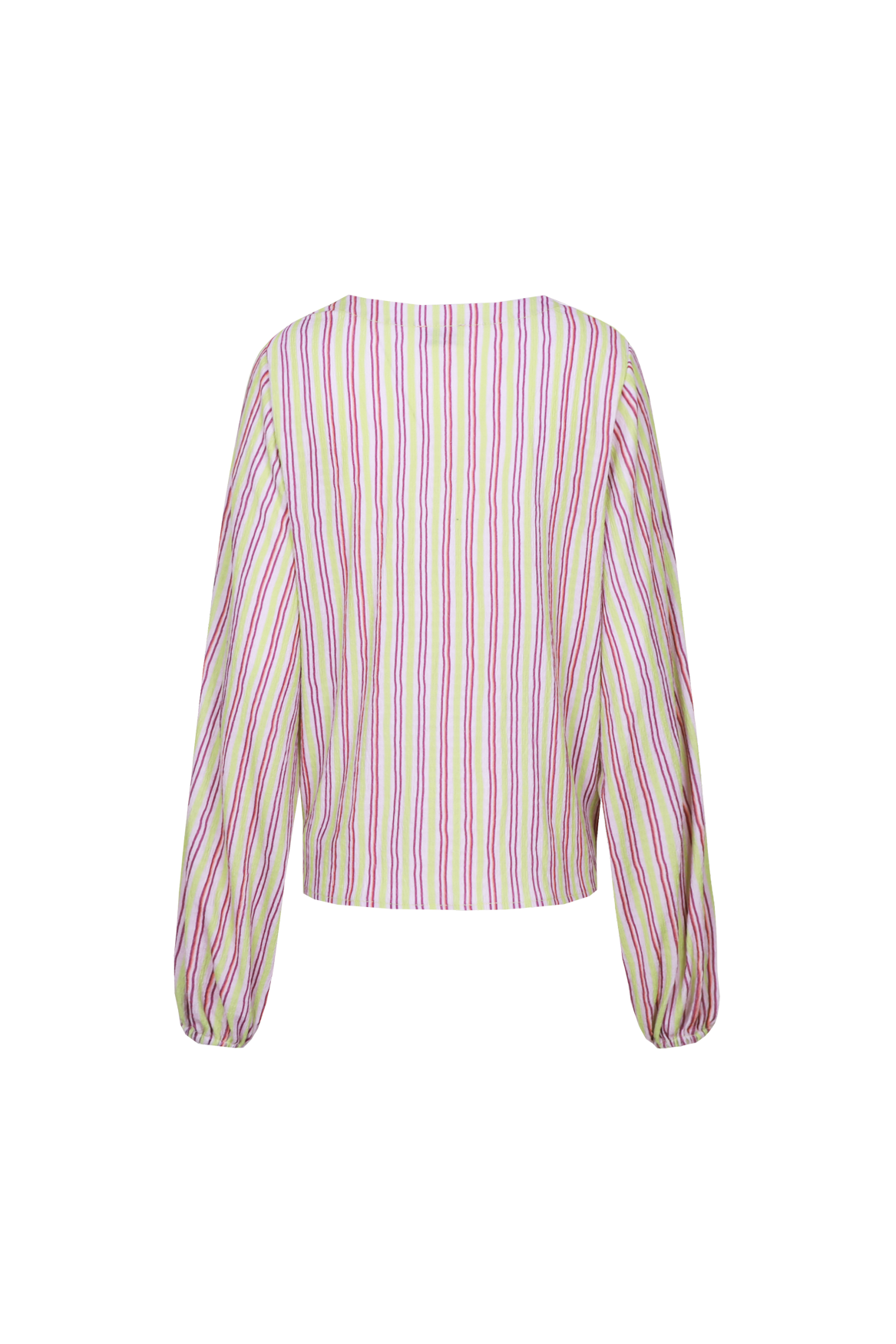 Fluresk stepen blouse lila groen model Caridad Orchid purple vivid pistache