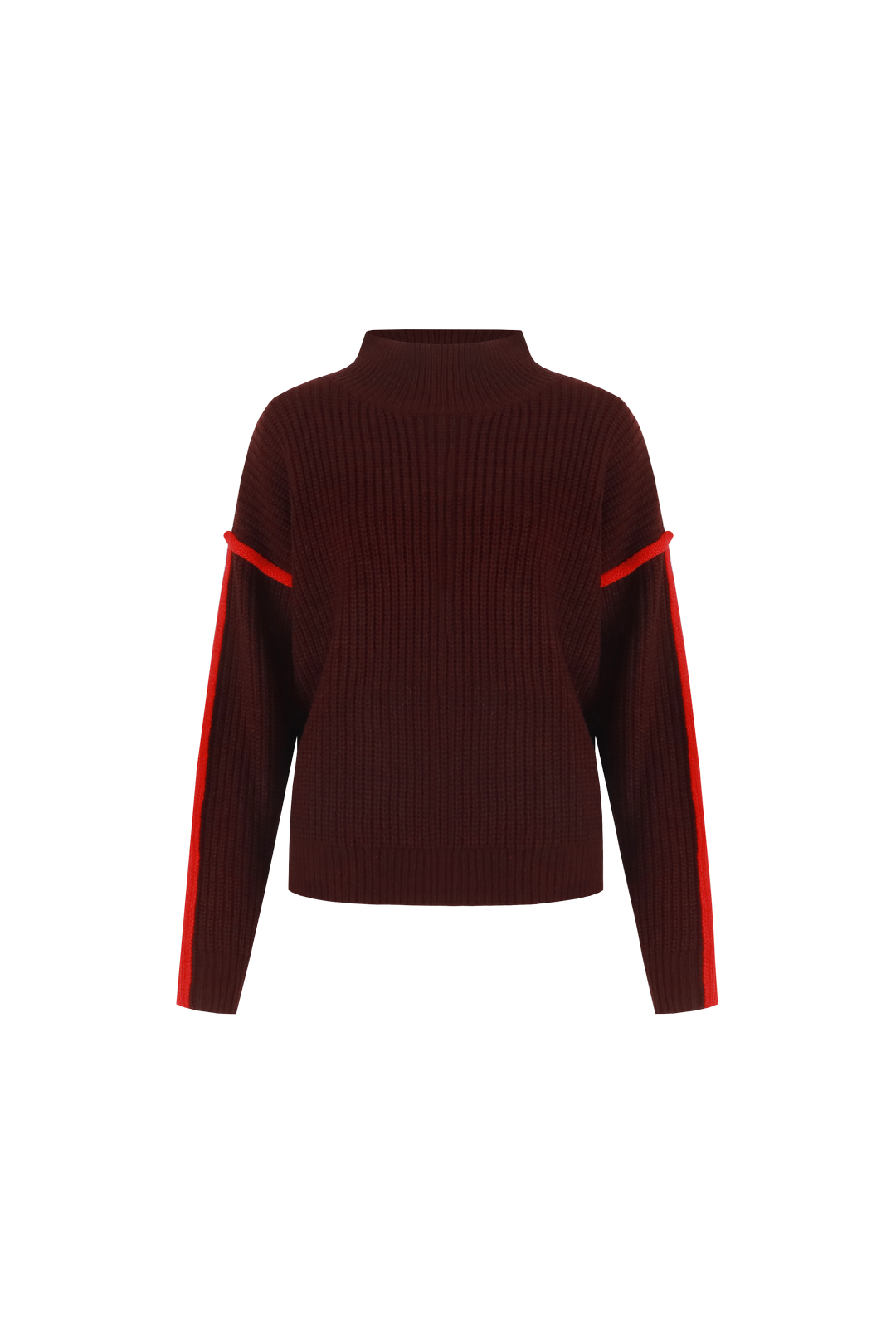 Fluresk trui bordeaux rood model Zalika knit sweater wine red bright