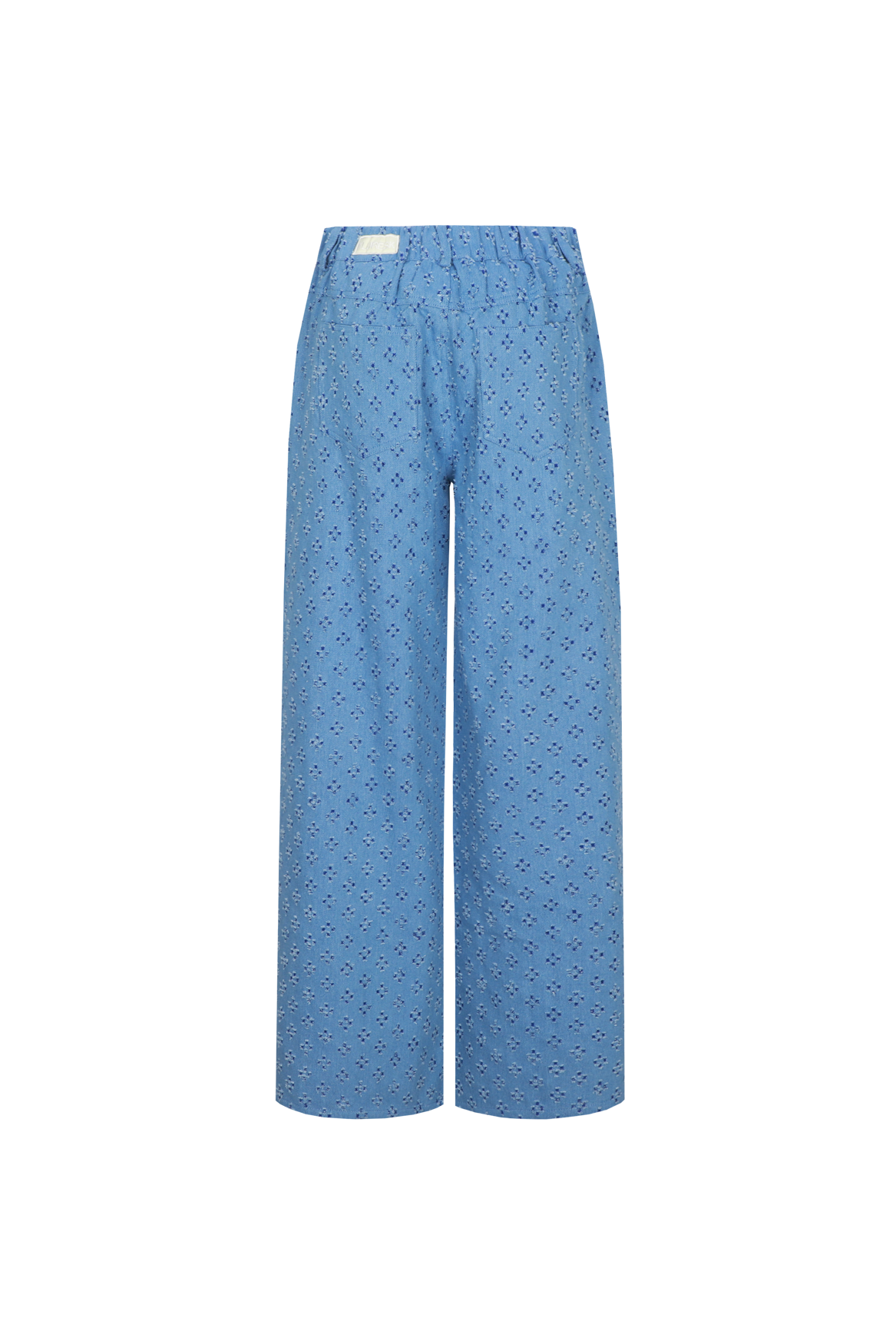 Fluresk jeans blauw met structuur model Nira pants denim mid blue