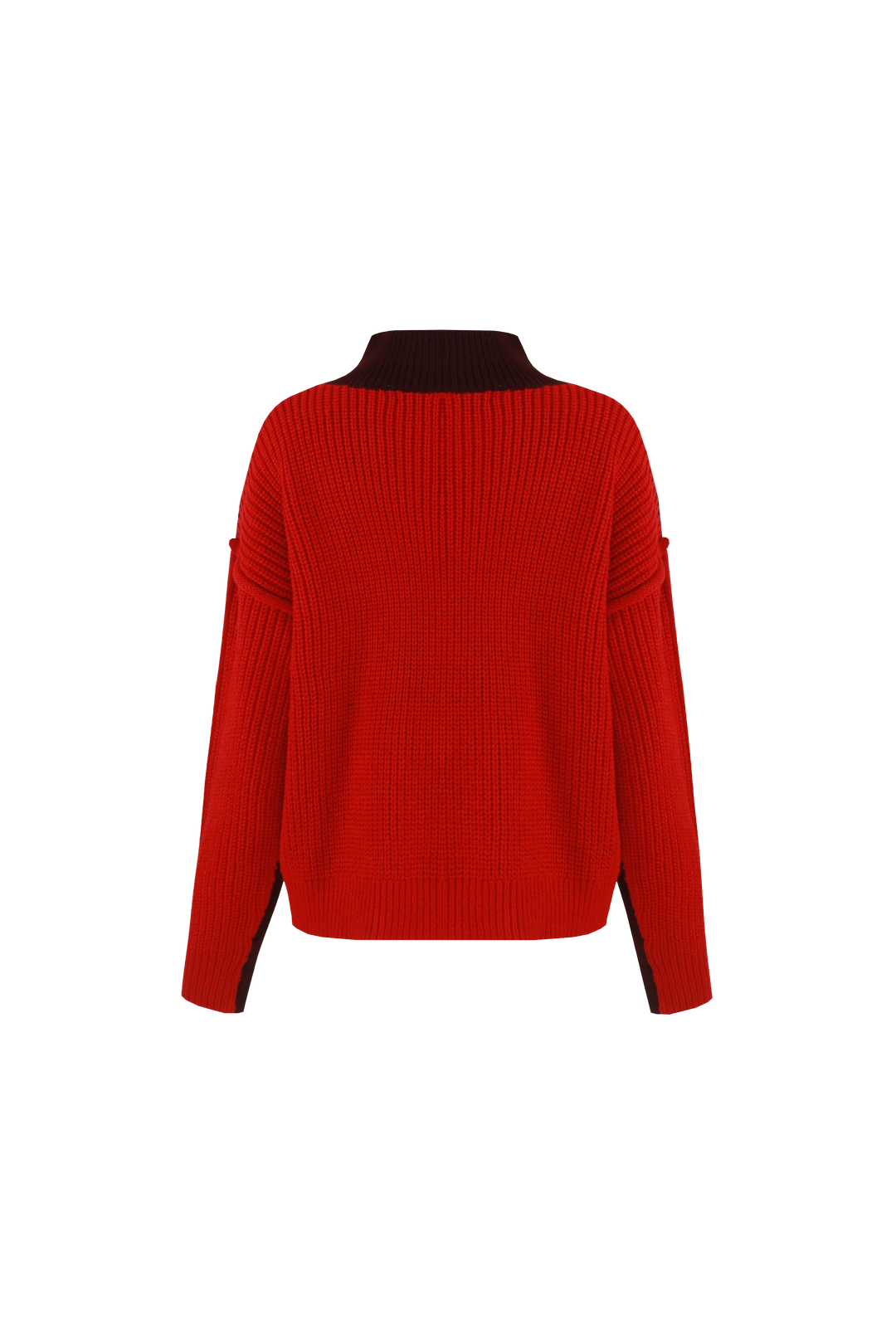 Fluresk trui bordeaux rood model Zalika knit sweater wine red bright