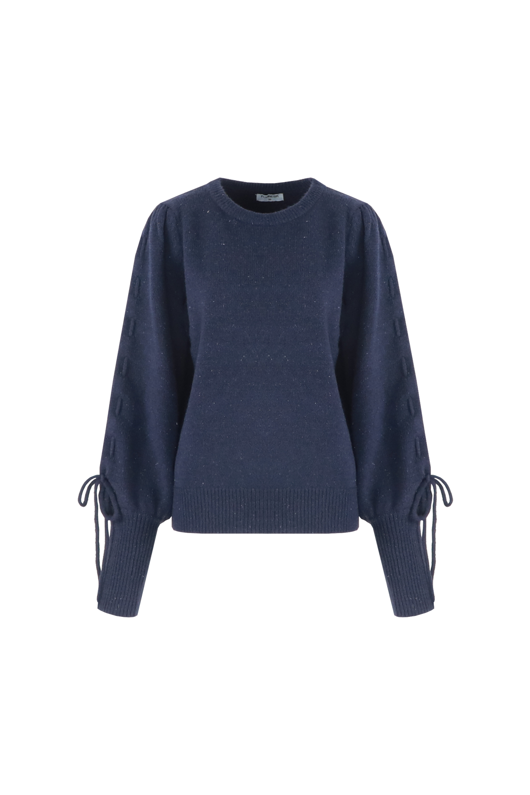 Fluresk trui donker blauw met lurex model Scottie knit sweater midnight blue