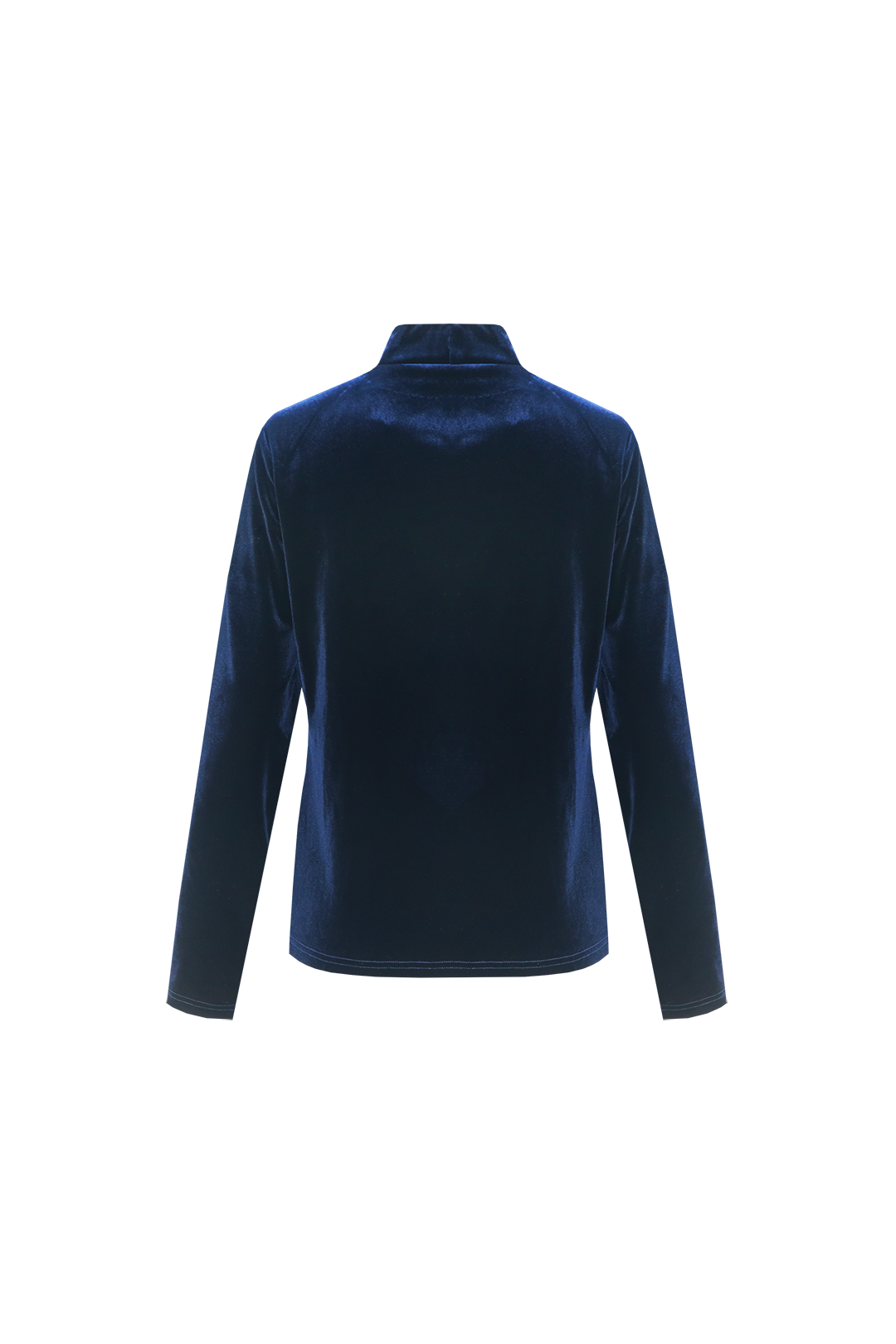 Fluresk col velvet donker blauw Ylana top velvet midnight blue