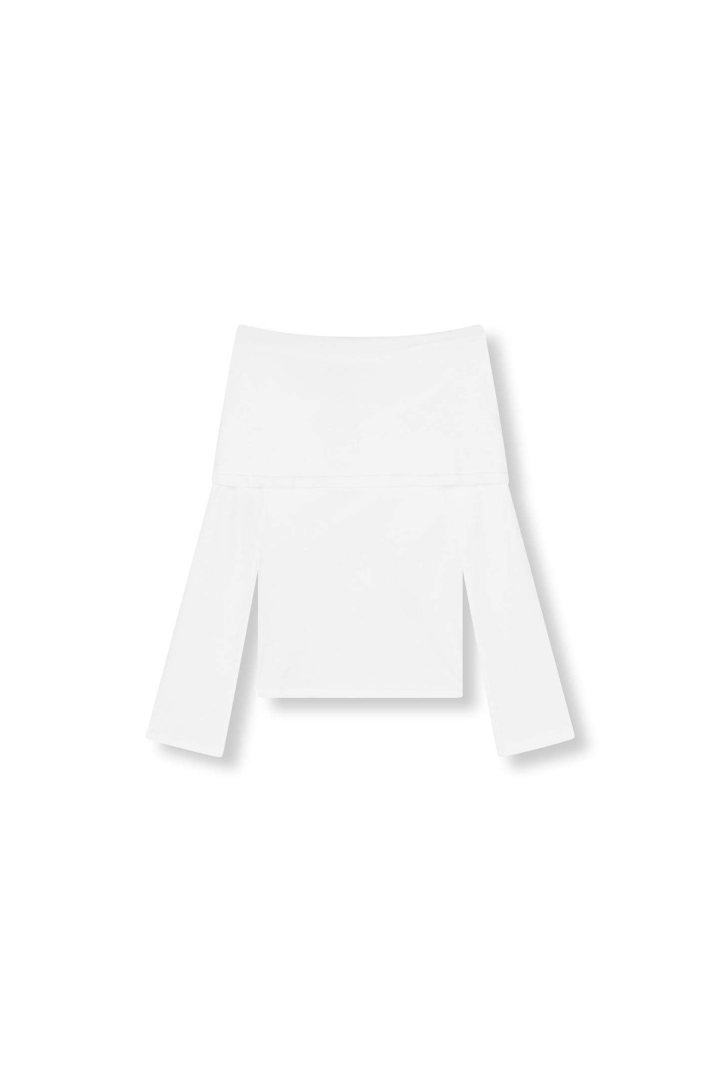 Refined Department offshoulder witte longsleeve model Stefania