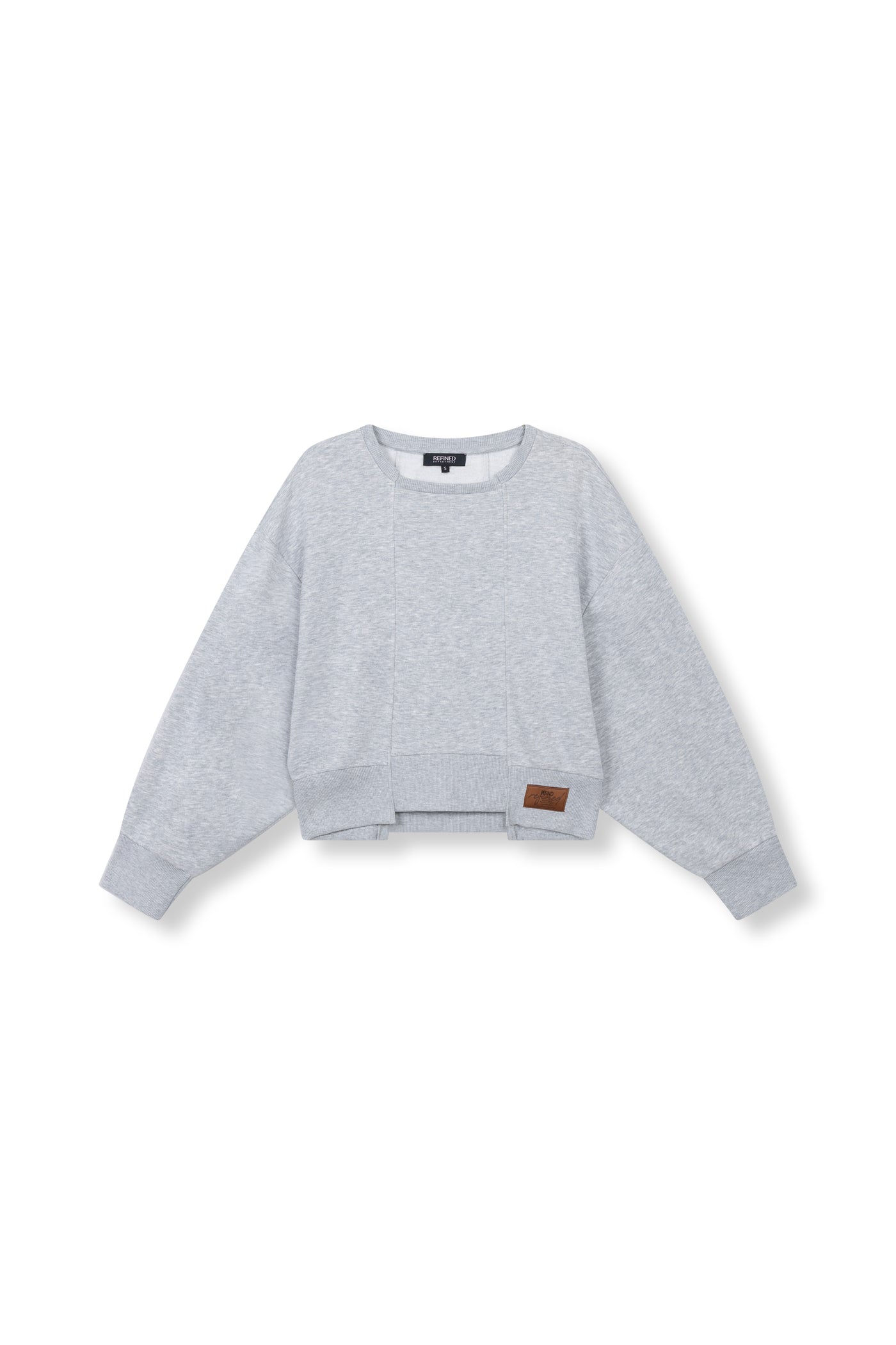 Refined Department sweater grijs model Lovee grey